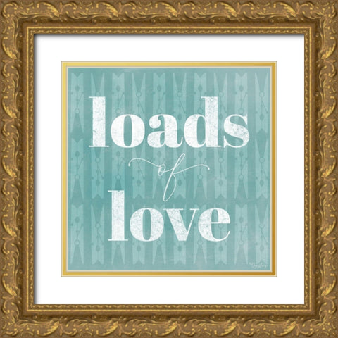 Loads Love Gold Ornate Wood Framed Art Print with Double Matting by Louise, Gigi