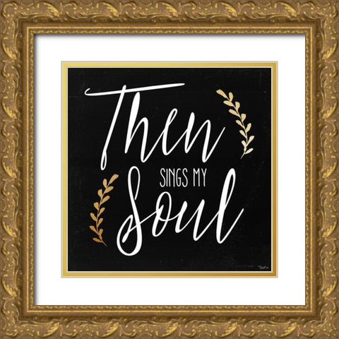 Then Signs Gold Ornate Wood Framed Art Print with Double Matting by Louise, Gigi
