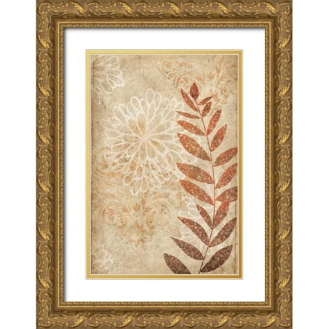 Red 8 Piece Gold Ornate Wood Framed Art Print with Double Matting by Emery, Kristin