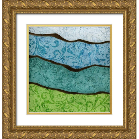 River I Gold Ornate Wood Framed Art Print with Double Matting by Emery, Kristin