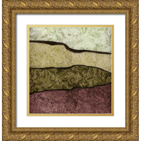 River Earth Warm II Gold Ornate Wood Framed Art Print with Double Matting by Emery, Kristin