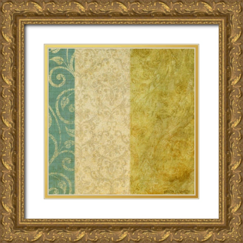 Victorian Vines I Gold Ornate Wood Framed Art Print with Double Matting by Emery, Kristin