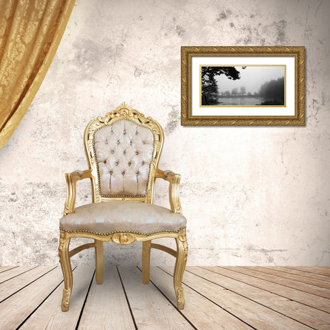 Across The Lake 1 Gold Ornate Wood Framed Art Print with Double Matting by Colberg, Lisa