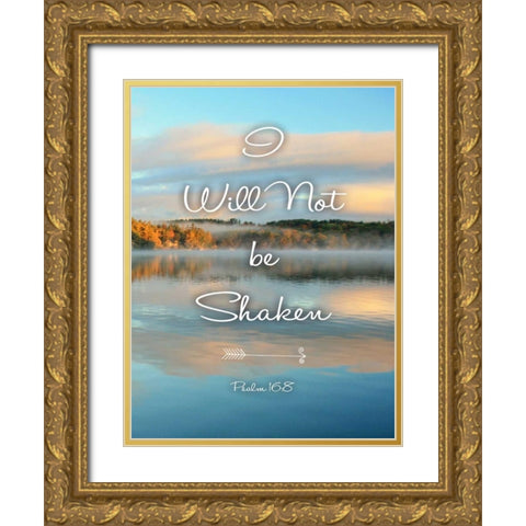 Not Be Shaken Gold Ornate Wood Framed Art Print with Double Matting by Colberg, Lisa