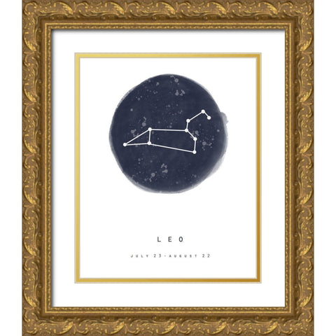 Leo Gold Ornate Wood Framed Art Print with Double Matting by Straatsma, Leah