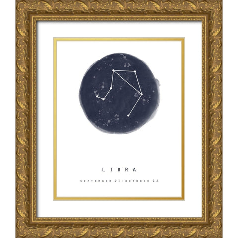 Libra Gold Ornate Wood Framed Art Print with Double Matting by Straatsma, Leah