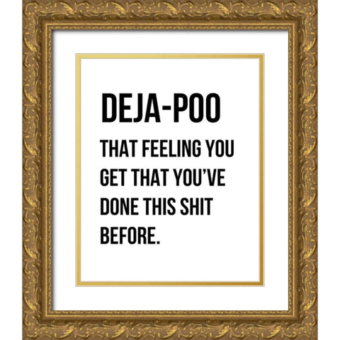 Dejapoo Gold Ornate Wood Framed Art Print with Double Matting by Straatsma, Leah