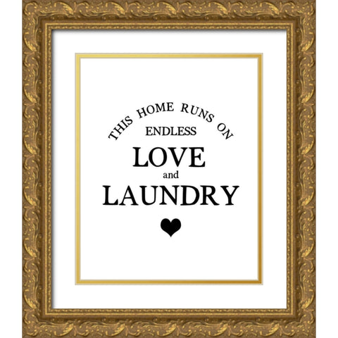 This Home Runs Gold Ornate Wood Framed Art Print with Double Matting by Straatsma, Leah