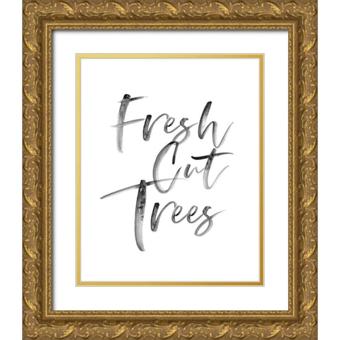 Fresh Cut Trees Gold Ornate Wood Framed Art Print with Double Matting by Straatsma, Leah