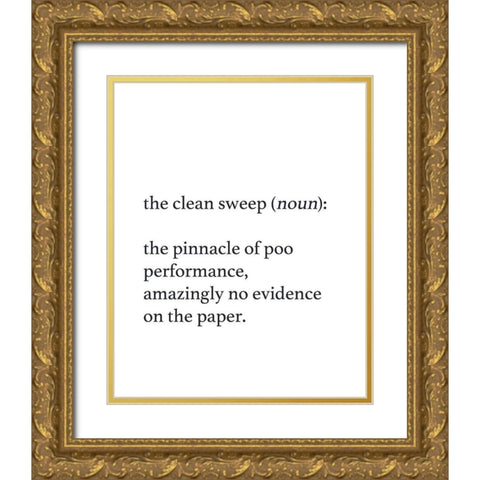 Clean Sweep Gold Ornate Wood Framed Art Print with Double Matting by Straatsma, Leah