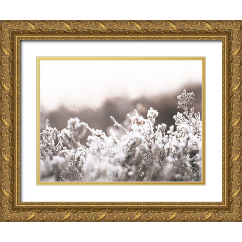 Cashmere Frost Gold Ornate Wood Framed Art Print with Double Matting by Straatsma, Leah