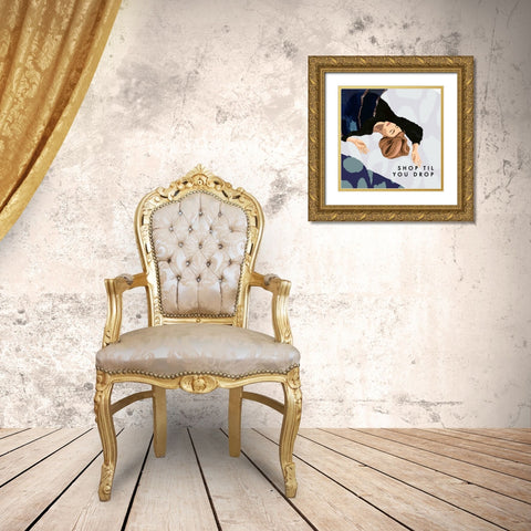 Shop Drop Gold Ornate Wood Framed Art Print with Double Matting by Straatsma, Leah