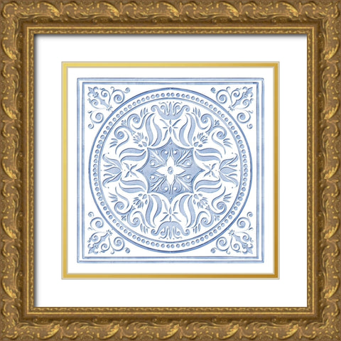 The Medallion V2 Gold Ornate Wood Framed Art Print with Double Matting by Straatsma, Leah