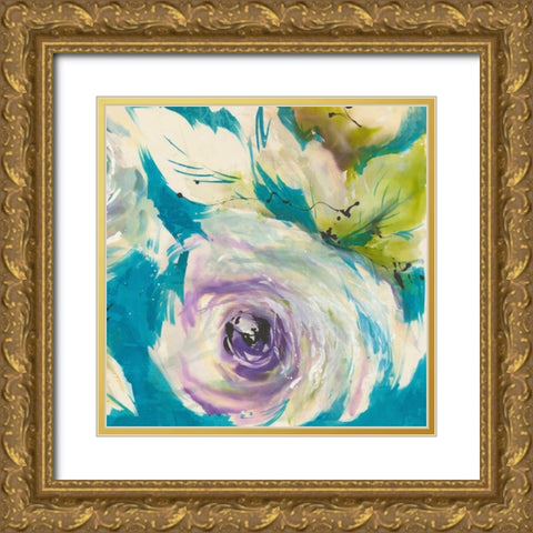 Original 2 Gold Ornate Wood Framed Art Print with Double Matting by May
