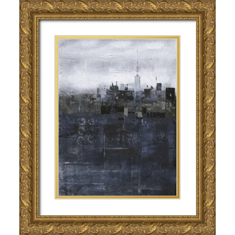 Steal City Gold Ornate Wood Framed Art Print with Double Matting by May