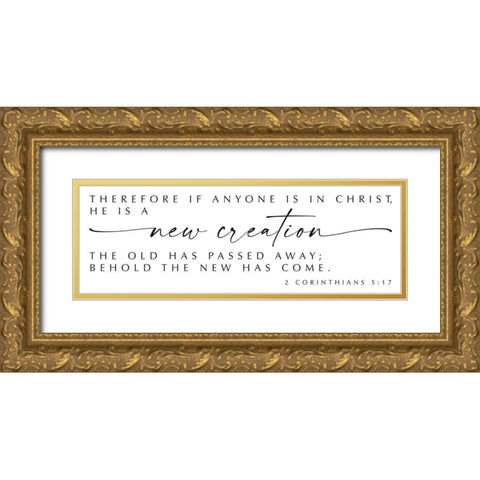 New Creation Gold Ornate Wood Framed Art Print with Double Matting by Hogan, Melody