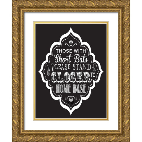 Bath Chalk 5 Gold Ornate Wood Framed Art Print with Double Matting by Hogan, Melody