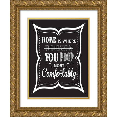 Bath Chalk 4 Gold Ornate Wood Framed Art Print with Double Matting by Hogan, Melody