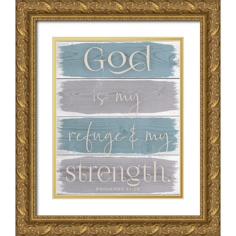 Spring Refuge 1 Gold Ornate Wood Framed Art Print with Double Matting by Hogan, Melody