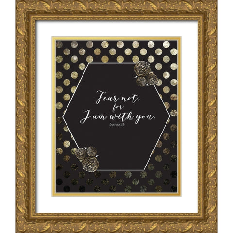 Gold Foil I Am 3 Gold Ornate Wood Framed Art Print with Double Matting by Hogan, Melody