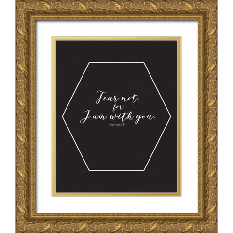 Gold Foil I Am Gold Ornate Wood Framed Art Print with Double Matting by Hogan, Melody