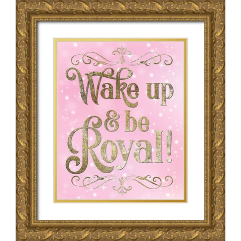 Princess Sparkle 1 Gold Ornate Wood Framed Art Print with Double Matting by Hogan, Melody