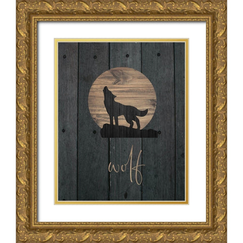 Wilderness Wood 06 Gold Ornate Wood Framed Art Print with Double Matting by Hogan, Melody