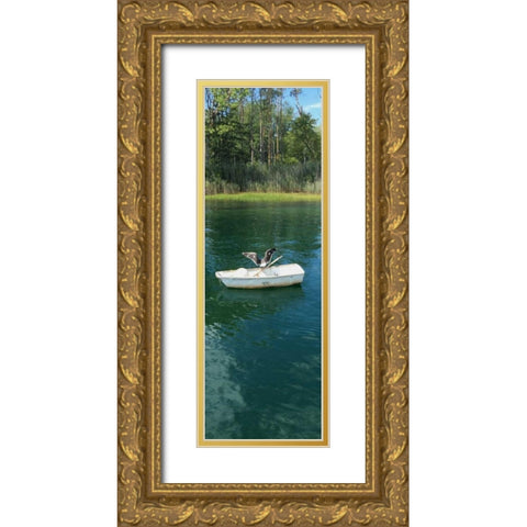 Scenic River 2 Gold Ornate Wood Framed Art Print with Double Matting by Prime, Marcus