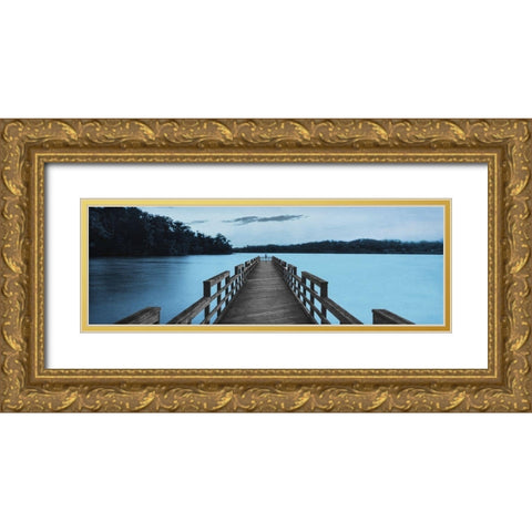 Lake Dreams Gold Ornate Wood Framed Art Print with Double Matting by Prime, Marcus