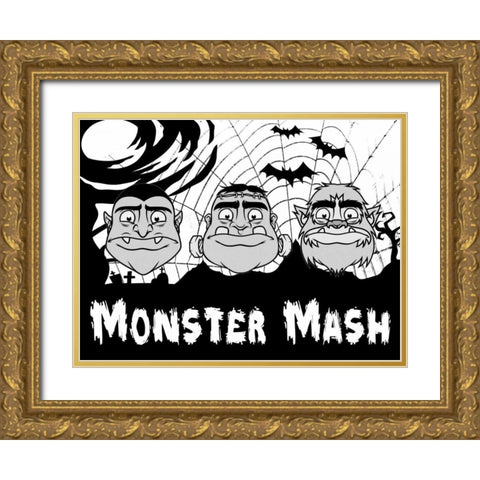 Monster Mash 2 Gold Ornate Wood Framed Art Print with Double Matting by Prime, Marcus