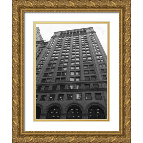 New York New York Gold Ornate Wood Framed Art Print with Double Matting by Prime, Marcus