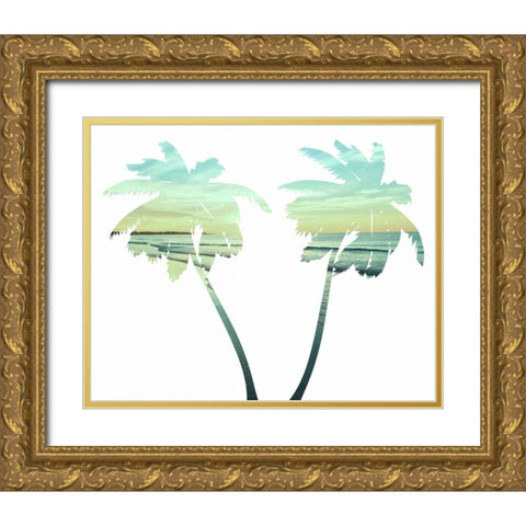 Tropical Paradise Gold Ornate Wood Framed Art Print with Double Matting by Prime, Marcus