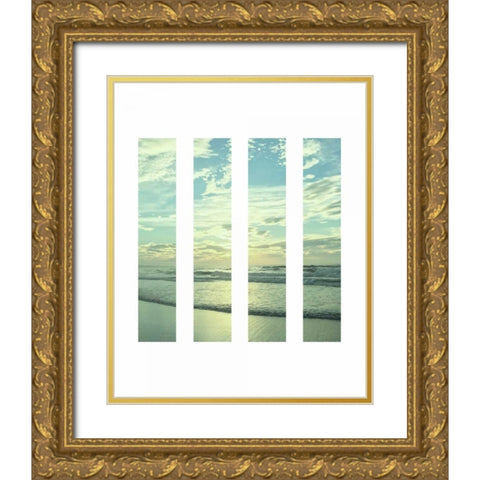 Windswept Gold Ornate Wood Framed Art Print with Double Matting by Prime, Marcus