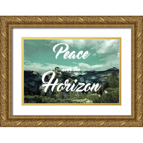 Peaceful Horizon Gold Ornate Wood Framed Art Print with Double Matting by Prime, Marcus