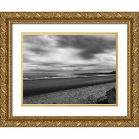 Morning Mist BW 1 Gold Ornate Wood Framed Art Print with Double Matting by Prime, Marcus