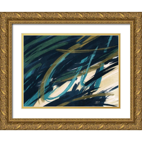 Eternally Slashed 2 Gold Ornate Wood Framed Art Print with Double Matting by Prime, Marcus