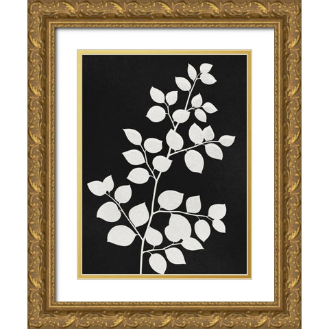 Silhouetted Growth 2 Gold Ornate Wood Framed Art Print with Double Matting by Prime, Marcus