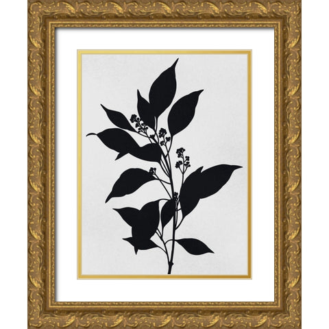 Silhouetted Inverted Growth Gold Ornate Wood Framed Art Print with Double Matting by Prime, Marcus