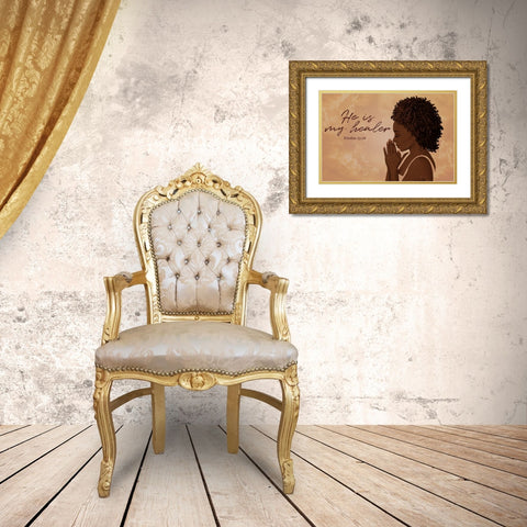 My Healer Gold Ornate Wood Framed Art Print with Double Matting by Prime, Marcus