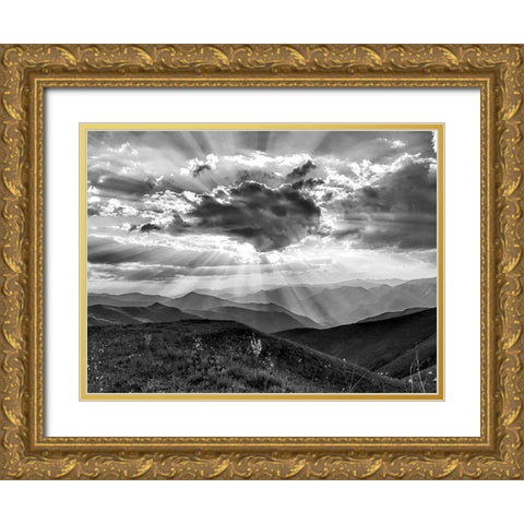 Skys The Limit Gold Ornate Wood Framed Art Print with Double Matting by Prime, Marcus