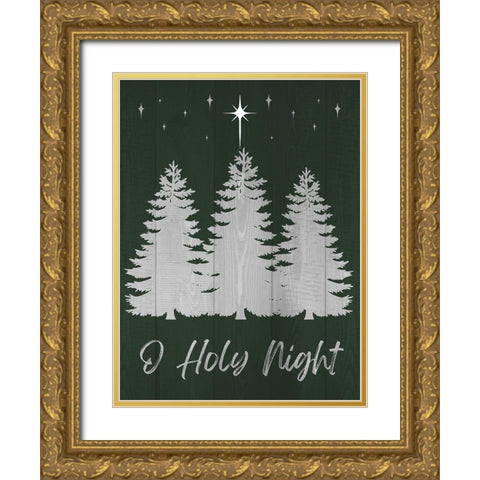 O Holy Night Gold Ornate Wood Framed Art Print with Double Matting by Prime, Marcus