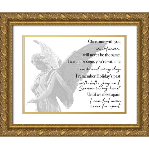 Christmas With You Gold Ornate Wood Framed Art Print with Double Matting by Prime, Marcus