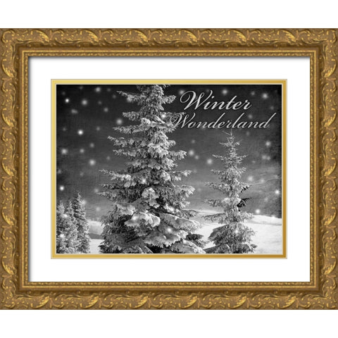 Winter Wonderland 1 Gold Ornate Wood Framed Art Print with Double Matting by Prime, Marcus