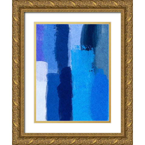 Indigo Run Gold Ornate Wood Framed Art Print with Double Matting by Prime, Marcus