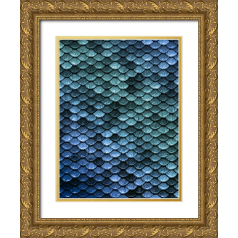 Mermaid Embrace Gold Ornate Wood Framed Art Print with Double Matting by Prime, Marcus