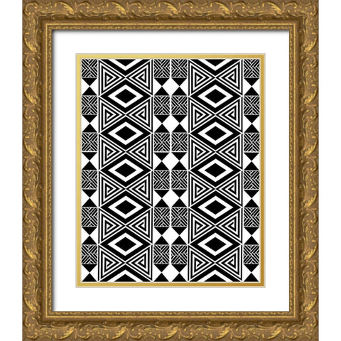 Bogolan Tradition 2 Gold Ornate Wood Framed Art Print with Double Matting by Prime, Marcus