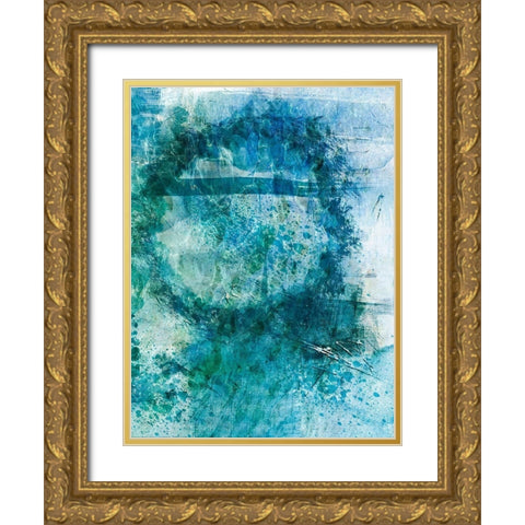 Distressed Ocean 2 Gold Ornate Wood Framed Art Print with Double Matting by Prime, Marcus
