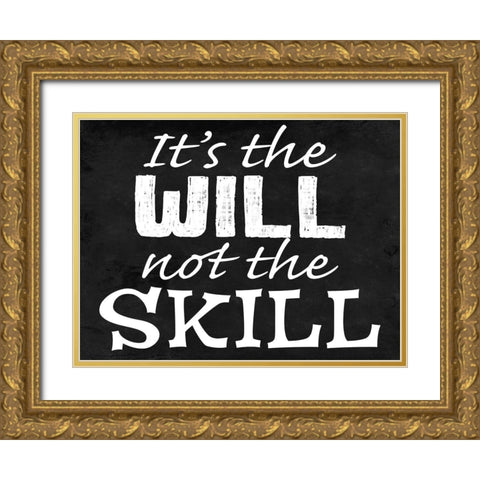 Will Skill 2 Gold Ornate Wood Framed Art Print with Double Matting by Prime, Marcus