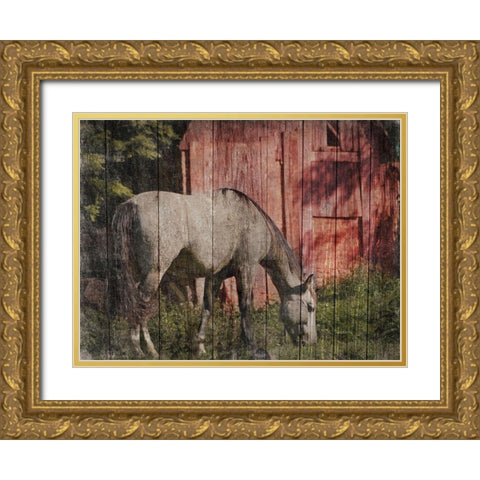 Summer Feeding Gold Ornate Wood Framed Art Print with Double Matting by Prime, Marcus