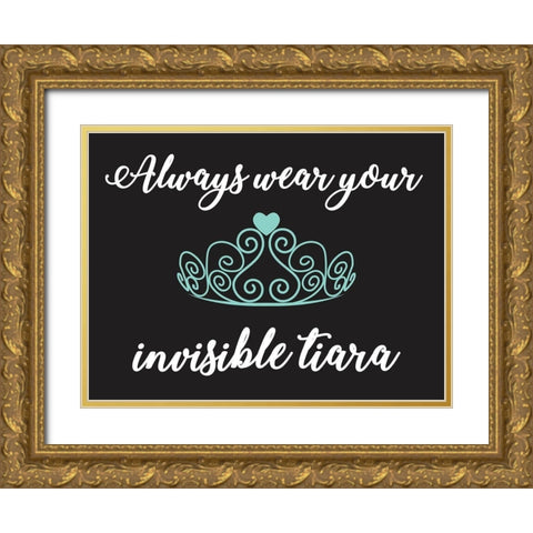 Tiara Always Gold Ornate Wood Framed Art Print with Double Matting by Prime, Marcus